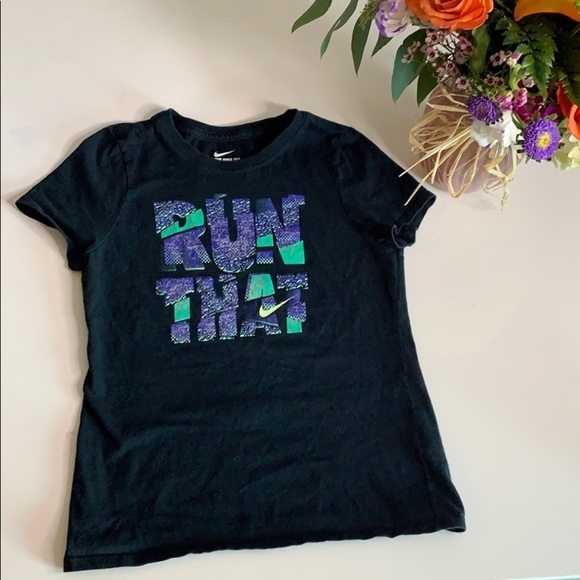 Nike Other - Nike Girls Medium Short Sleeve T-Shirt Run that
